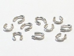 Drahtschutz 5 x 4 mm 925 Silber - 10 Stk.