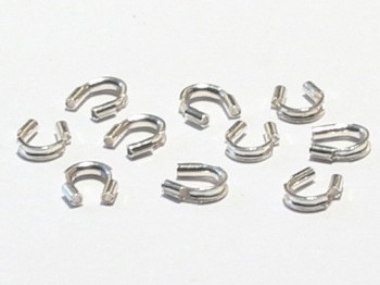 Drahtschutz 5 x 4 mm 925 Silber - 10 Stk.