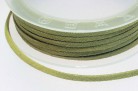 Textilband Wildlederoptik flach 3 mm lemonengrün, 50 cm