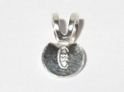Doppelöse mit Klebefläche für Anhänger, 925 Silber