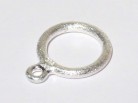 Ring doppelt 12 mm, 925 Silber gebürstet
