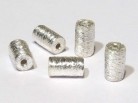 Tonne 4 x 7 mm gebürstet, 925 Silber