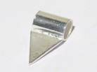 Rohr mit Klebefläche für Anhänger, 925er Silber