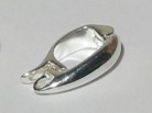 Clip für Zwischenteile 12 x 6 mm, 925 Silber