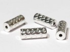 Rohr -sparkled- 10 x 4 mm, 925 Silber