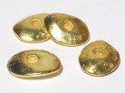 Keramikperle vergoldet - Nugget 13 mm