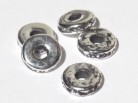 Keramikperle altsilber - Scheibe 8 mm