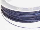 Baumwollband gewachst 0,7 mm, Fb. dunkelblau