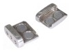 Magnetverschluss "Carree" 3-reihig 12 x 12 mm, 925 Silber
