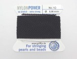 Perlseide -NylonPower- schwarz No.10 - 0,90 mm