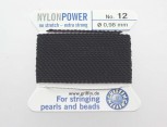 Perlseide -NylonPower- schwarz No.12 - 0,98 mm