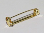 Broschennadel 26 x 3 mm goldfarben