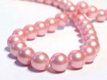 Strang Muschelkernperlen 10 mm pink hell