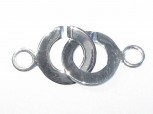 Ring-Ring Verschluss 10 mm, 925 Silber