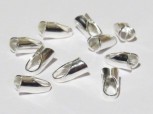 Endkappen Kautschuk/Leder, 1,2-1,5mm, 925 Silber