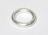 gebürsteter Ring 8 x 1,5 mm, 925 Silber