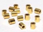 Quetschröhrchen 2 / 2,2mm, 925 Silber vergoldet - 10 Stk.