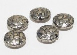 Zwischenteil Disk 12 mm verziert, versilbert, teilgeschwärzt 3 Stk.